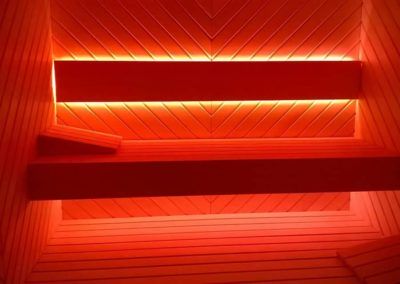 sauna fińska czerwona