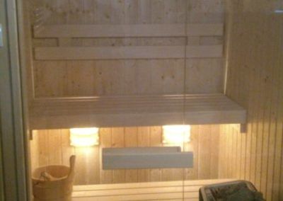 drewniana sauna Fińska